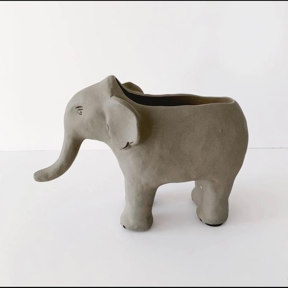 Anthropologie Elephant Planter by Leah Reena Loren - Picture 3 of 10
